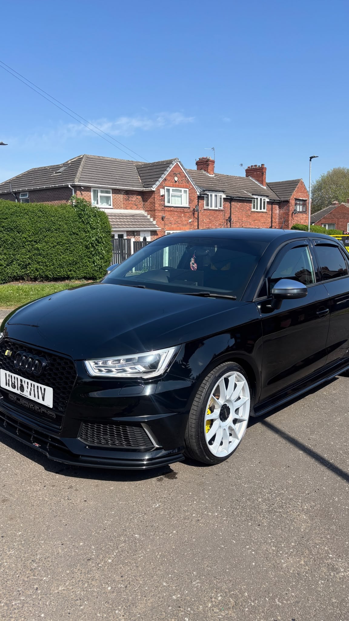 Black Audi after detail